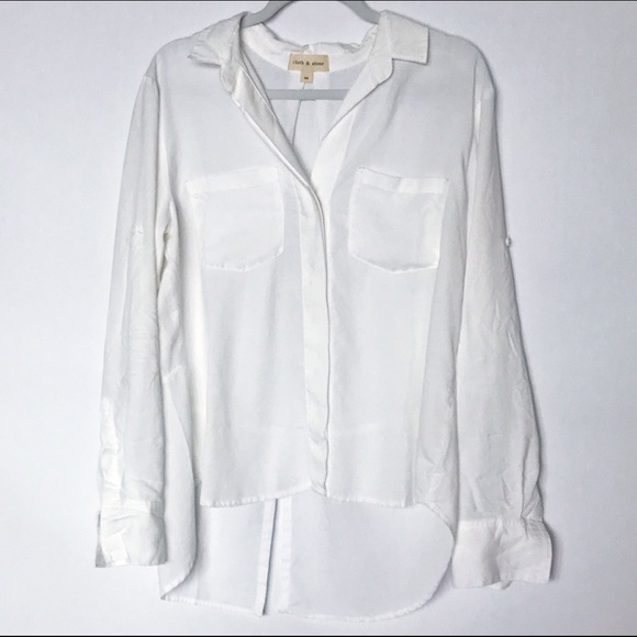 Anthropologie Tops - Anthro - Cloth & Stone Ivory Lilith Button Down